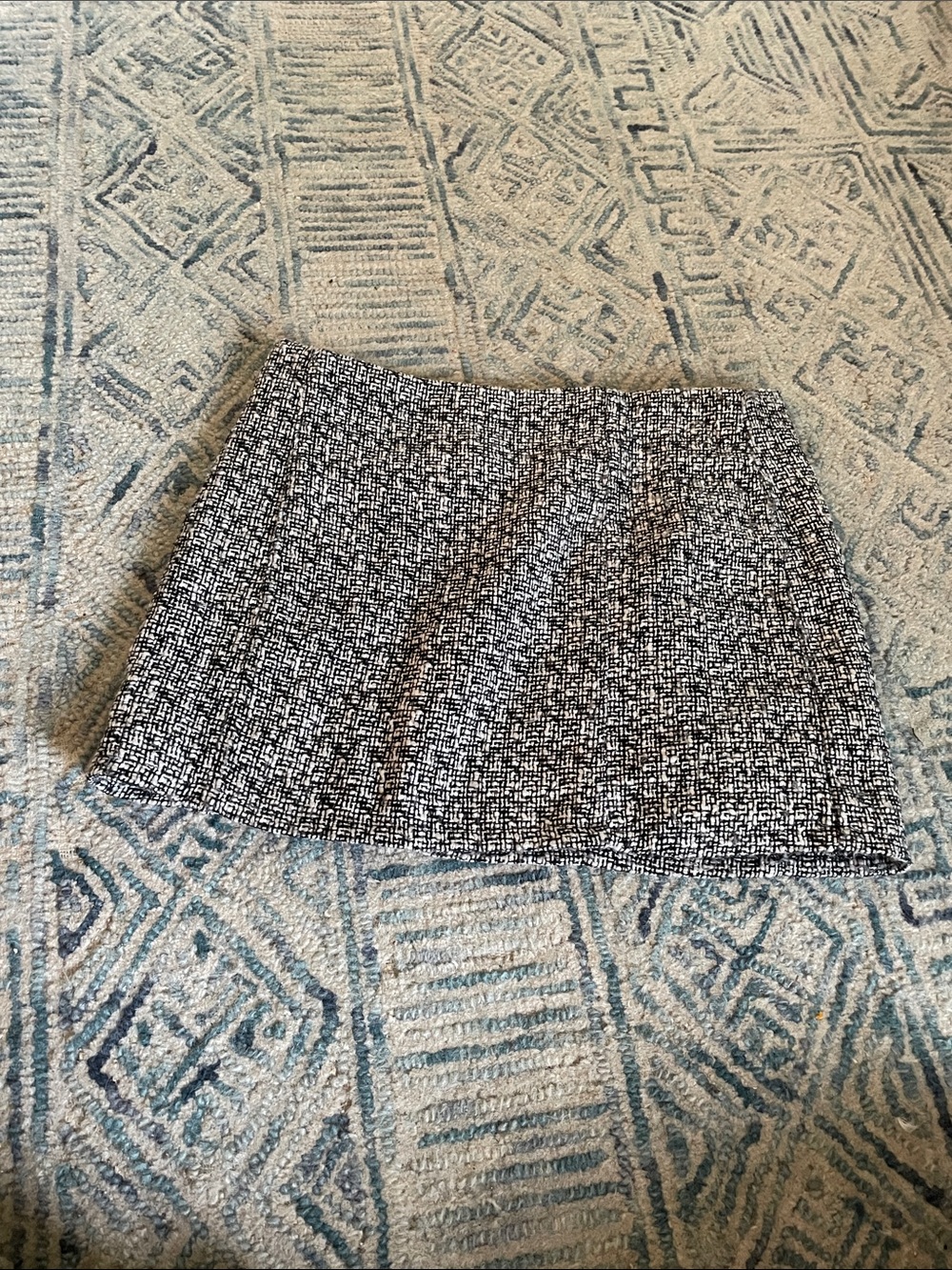 Forever 21 Monochrome Tweed Mini Skirt